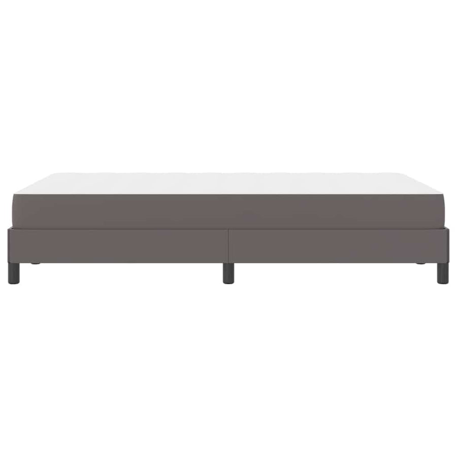 Bed Anders Grijs 120 x 200 cm Kunstleer