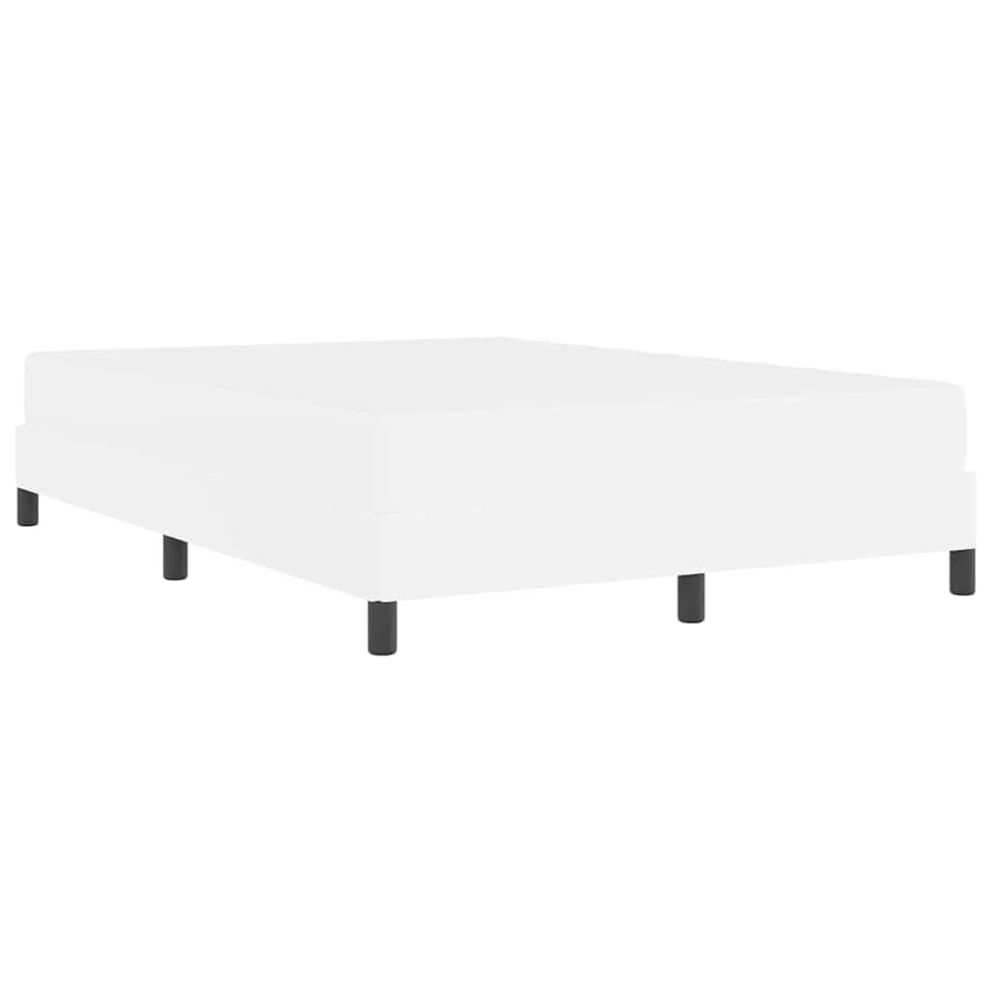 Bed Anders Zuiverwit 140 x 190 cm Kunstleer