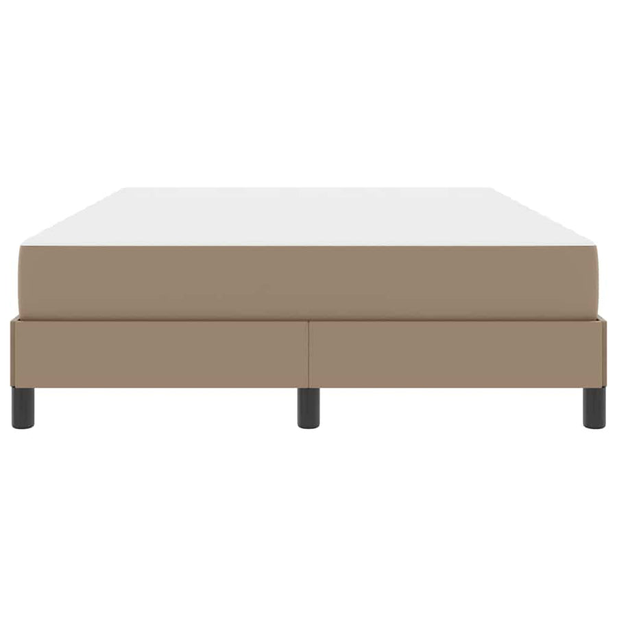Bed Anders Cappuccino 140 x 190 cm Kunstleer