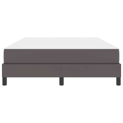 Bed Anders Grijs 140 x 200 cm Kunstleer