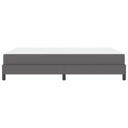 Bed Anders Grijs 140 x 200 cm Kunstleer
