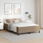 Bedframe 140x200 cm cappuccino kunstleer