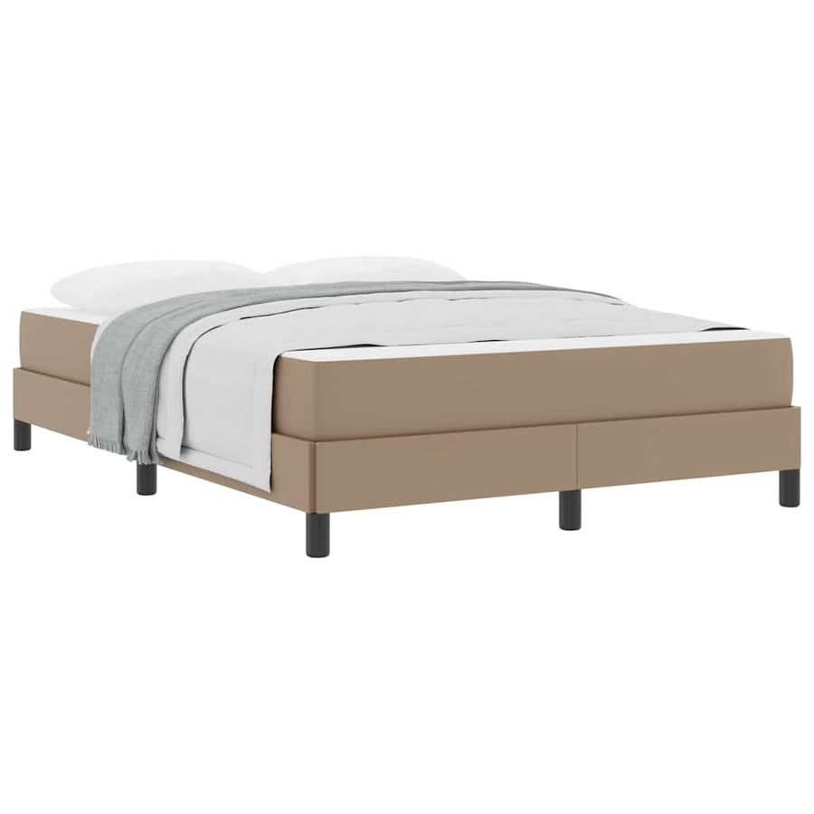 Bed Anders Cappuccino 140 x 200 cm Kunstleer