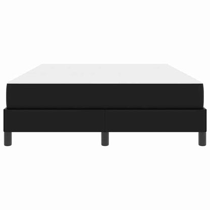 Bed Anders Zwart 160 x 200 cm Kunstleer