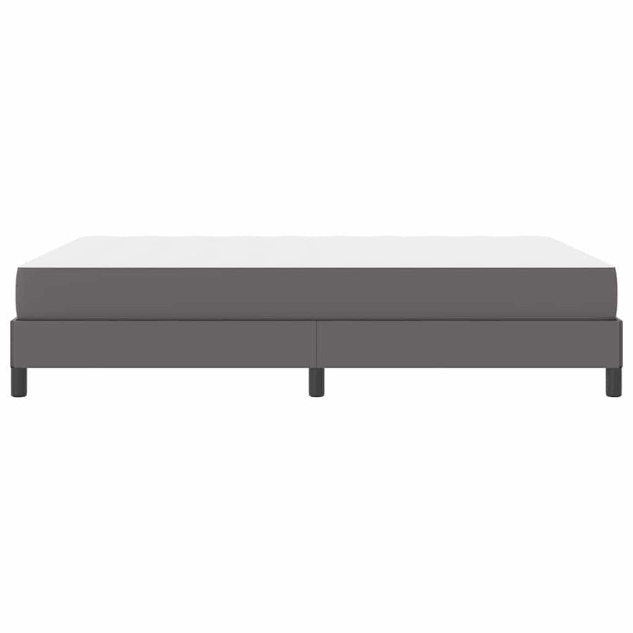 Bed Anders Grijs 160 x 200 cm Kunstleer