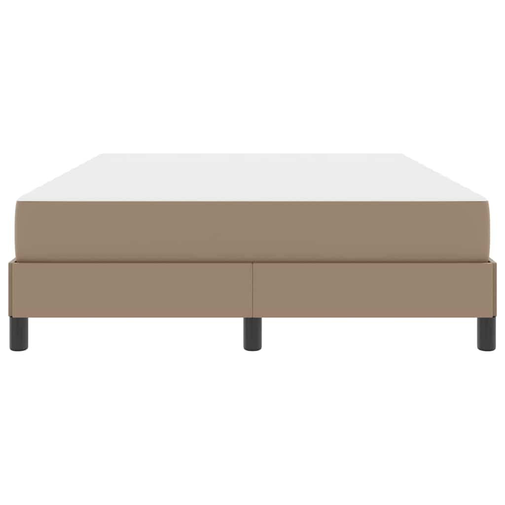 Bed met matras Cappuccino 160 x 200 cm Kunstleer