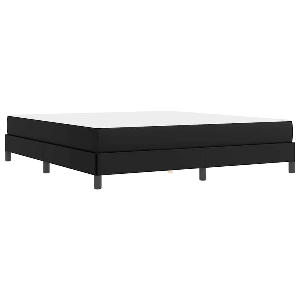 Bed Anders Zwart 180 x 200 cm Kunstleer