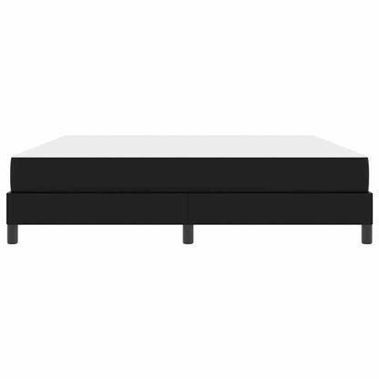 Bed Anders Zwart 180 x 200 cm Kunstleer