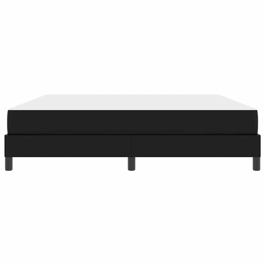 Bed Anders Zwart 180 x 200 cm Kunstleer