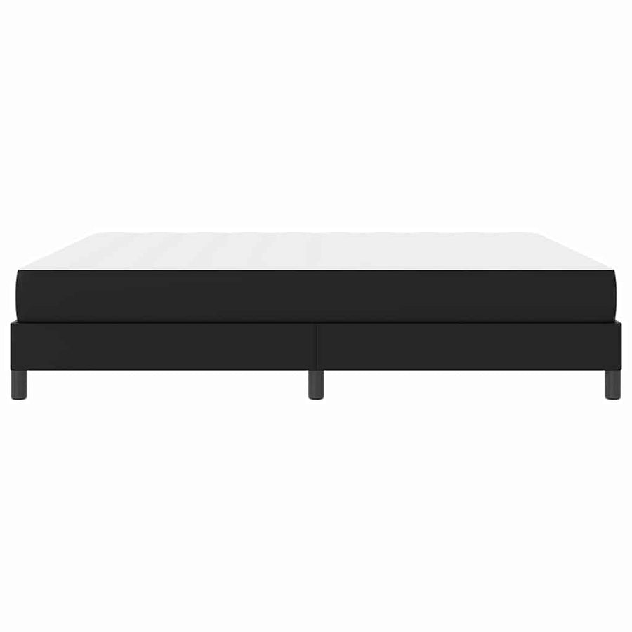 Bed Anders Zwart 180 x 200 cm Kunstleer