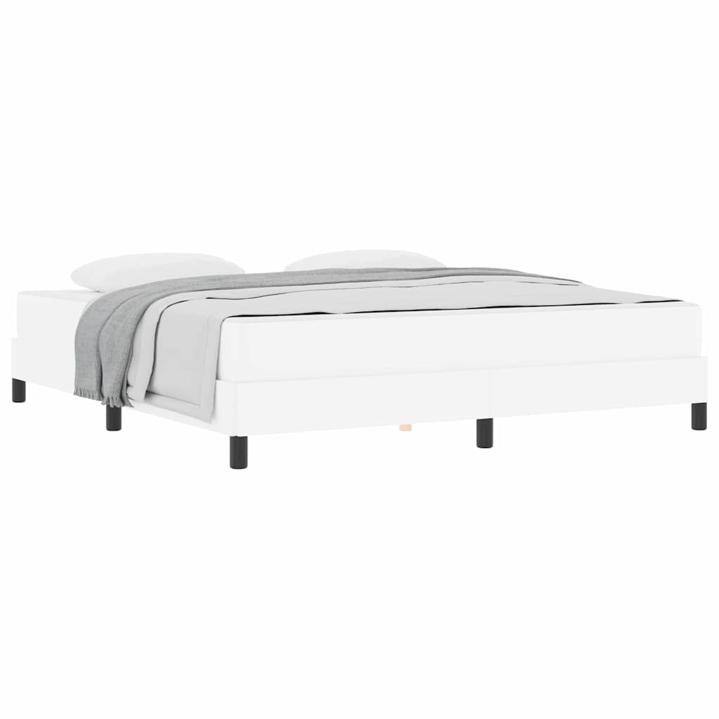 Bed Anders Zuiverwit 180 x 200 cm Kunstleer