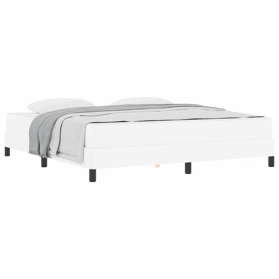 Bed Anders Zuiverwit 180 x 200 cm Kunstleer