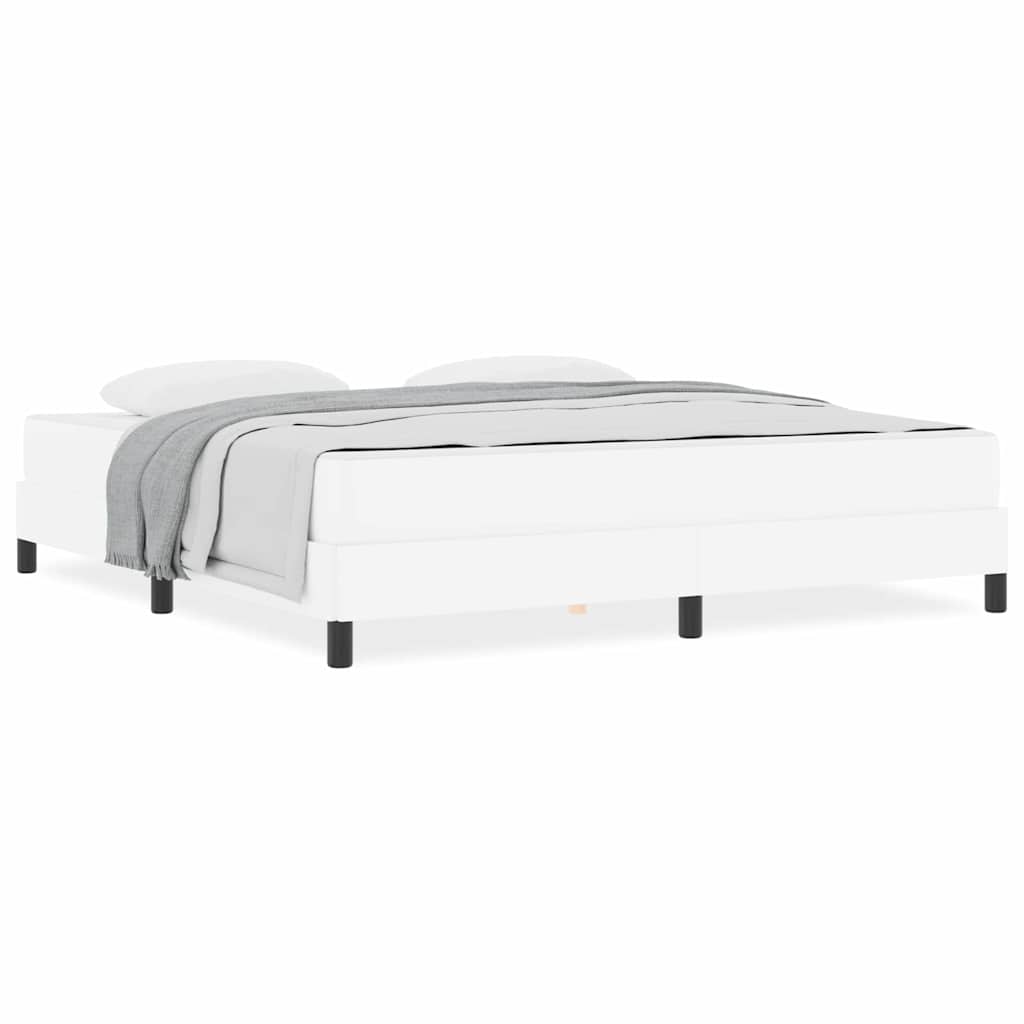 Bed Anders Zuiverwit 180 x 200 cm Kunstleer