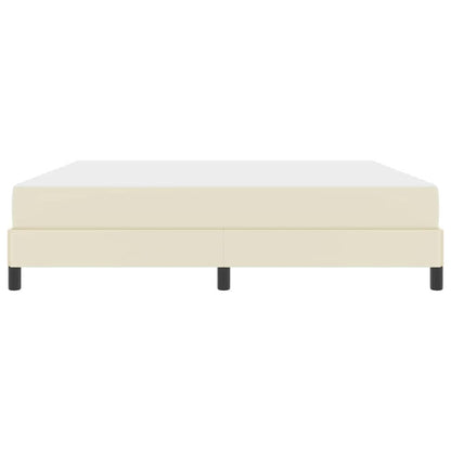 Bedframe met matras Crème 180 x 200 cm Stof