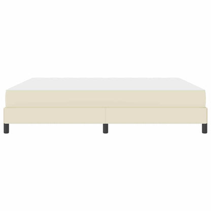 Bedframe met matras Crème 180 x 200 cm Stof