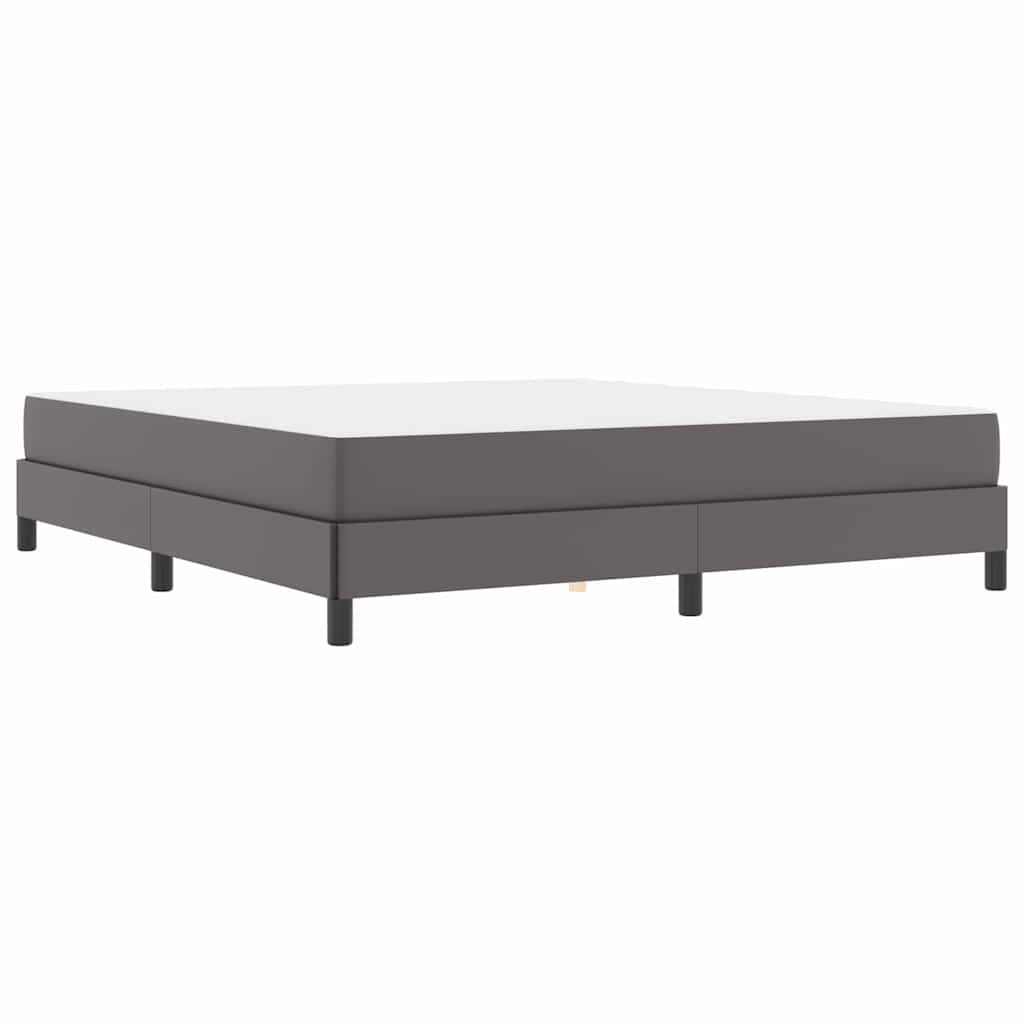 Bed Anders Grijs 180 x 200 cm Kunstleer