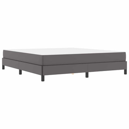 Bed Anders Grijs 180 x 200 cm Kunstleer