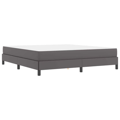 Bed Anders Grijs 180 x 200 cm Kunstleer