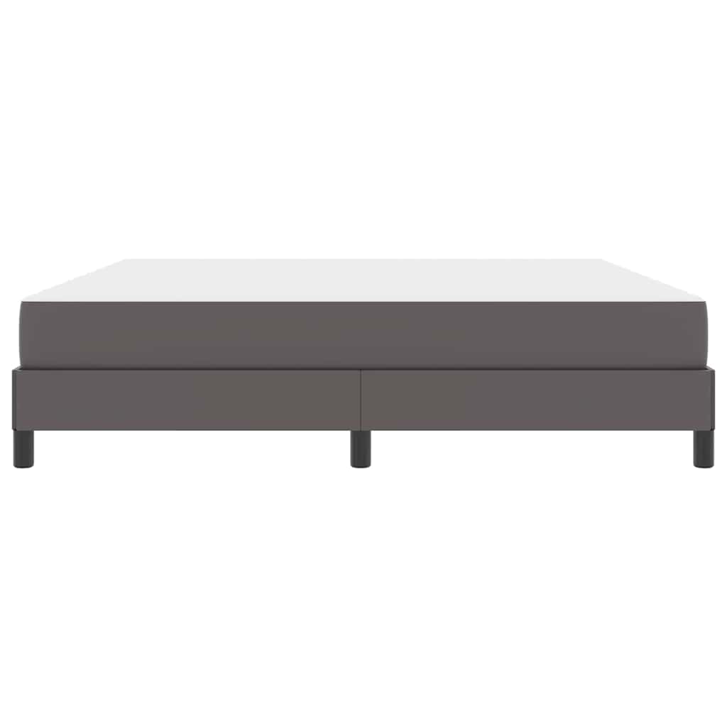 Bed Anders Grijs 180 x 200 cm Kunstleer