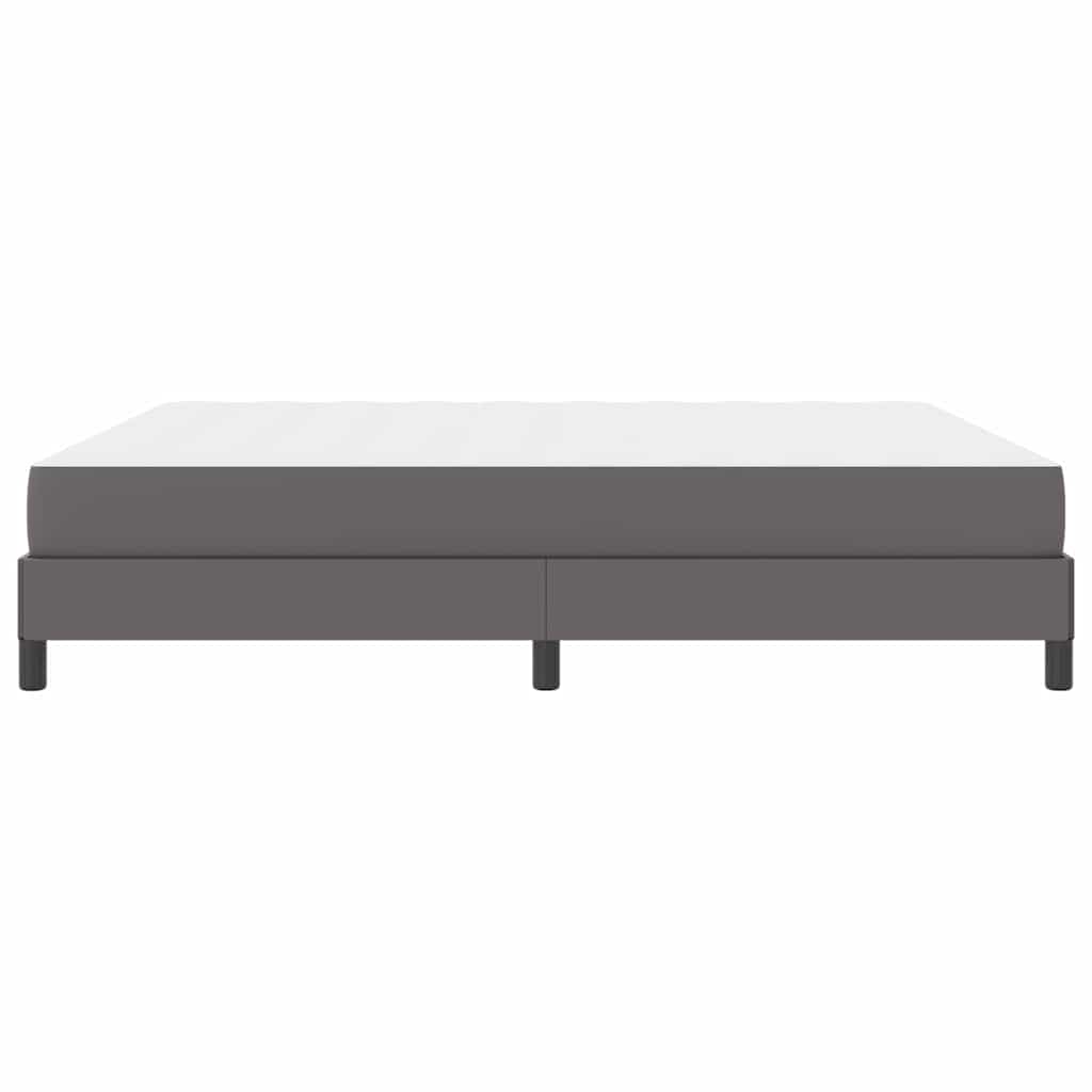 Bed Anders Grijs 180 x 200 cm Kunstleer