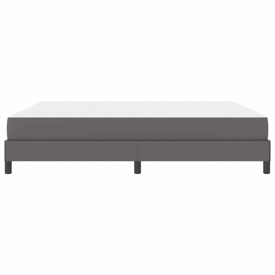 Bed Anders Grijs 180 x 200 cm Kunstleer