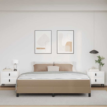 Bed Anders Cappuccino 180 x 200 cm Kunstleer
