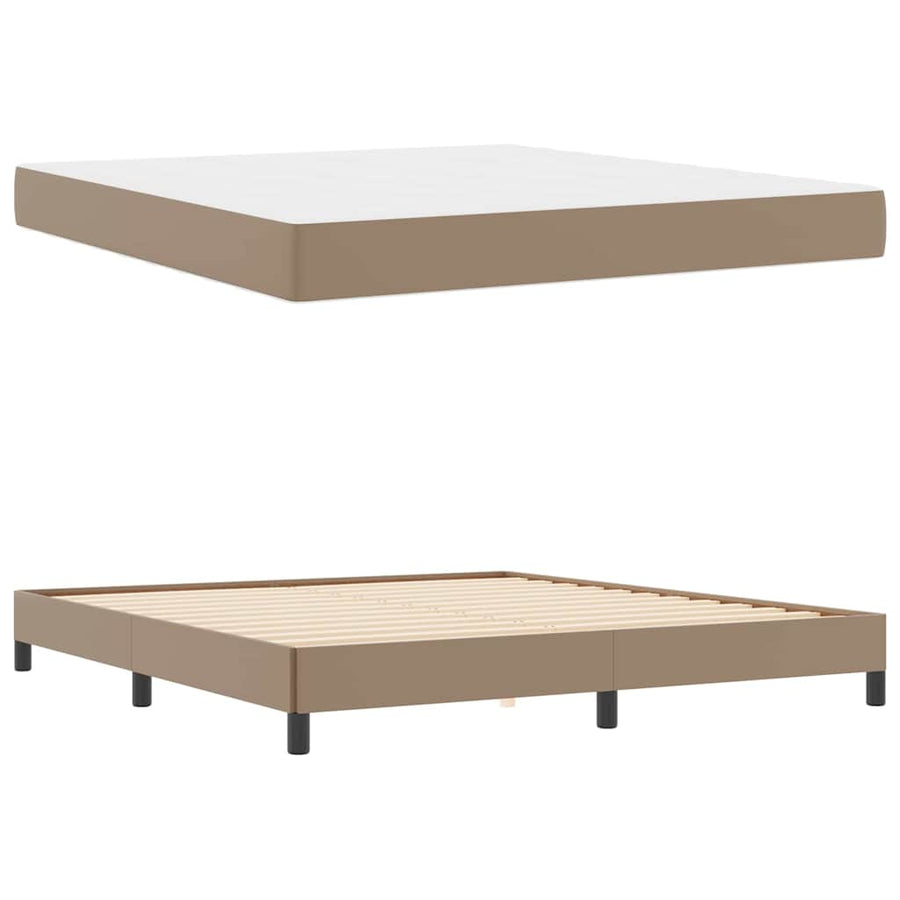 Bed Anders Cappuccino 180 x 200 cm Kunstleer