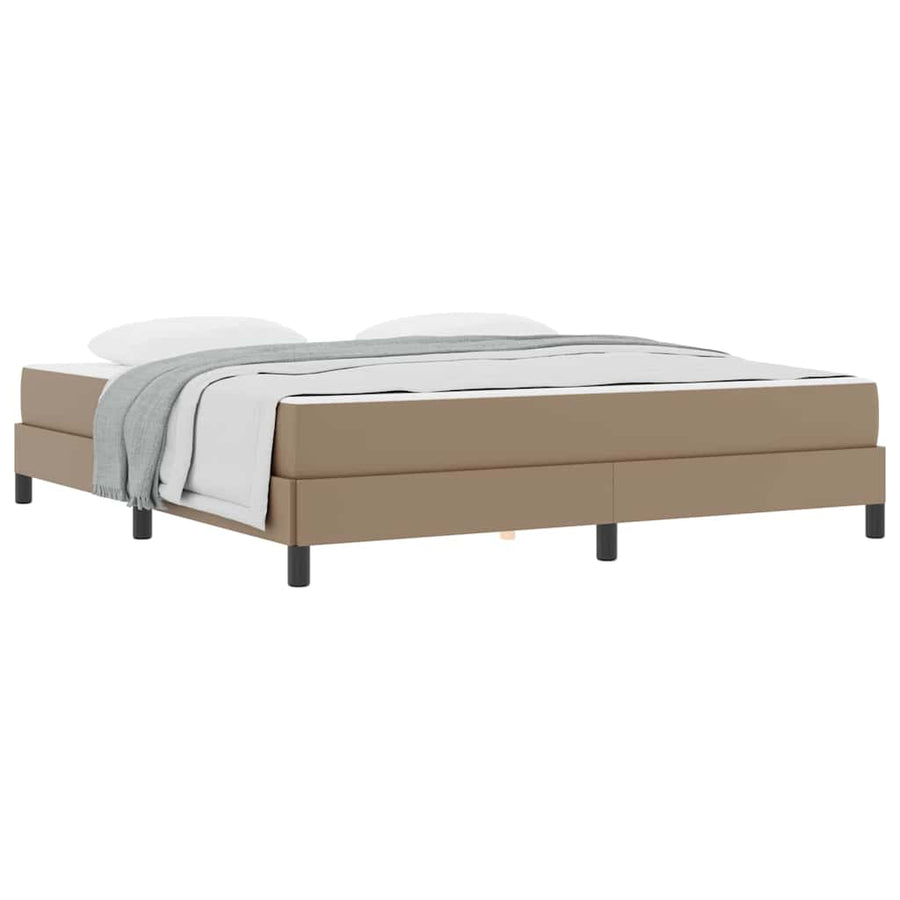 Bed Anders Cappuccino 180 x 200 cm Kunstleer