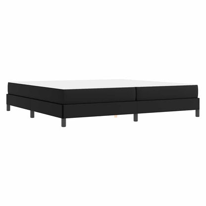 Bed Anders Zwart 200 x 200 cm Kunstleer
