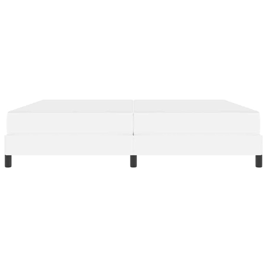 Bed Anders Zuiverwit 200 x 200 cm Kunstleer