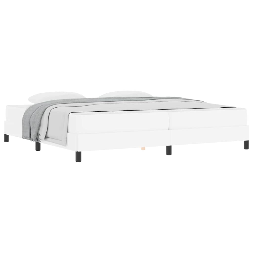 Bed Anders Zuiverwit 200 x 200 cm Kunstleer