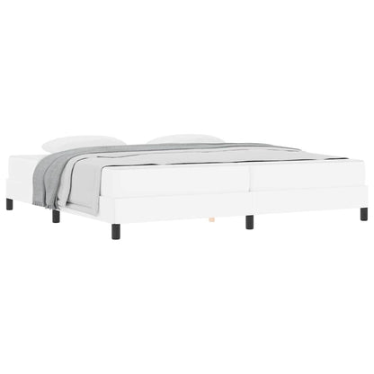 Bed Anders Zuiverwit 200 x 200 cm Kunstleer