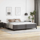 Bedframe 200x200 cm grijs kunstleer