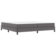 Bed Anders Grijs 200 x 200 cm Kunstleer