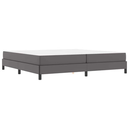 Bed Anders Grijs 200 x 200 cm Kunstleer
