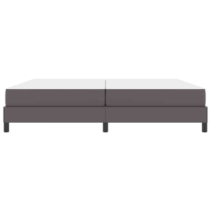 Bed Anders Grijs 200 x 200 cm Kunstleer