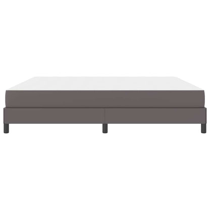 Bed Anders Grijs 200 x 200 cm Kunstleer