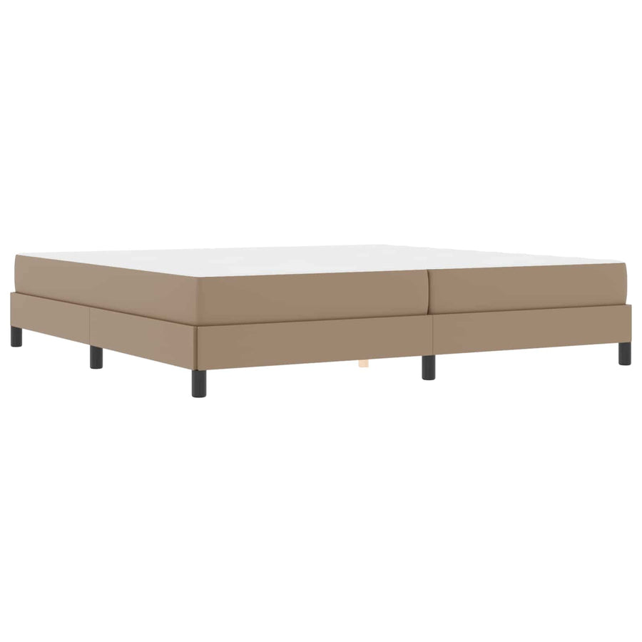 Bedframe met matras Cappuccino 200 x 200 cm Stof