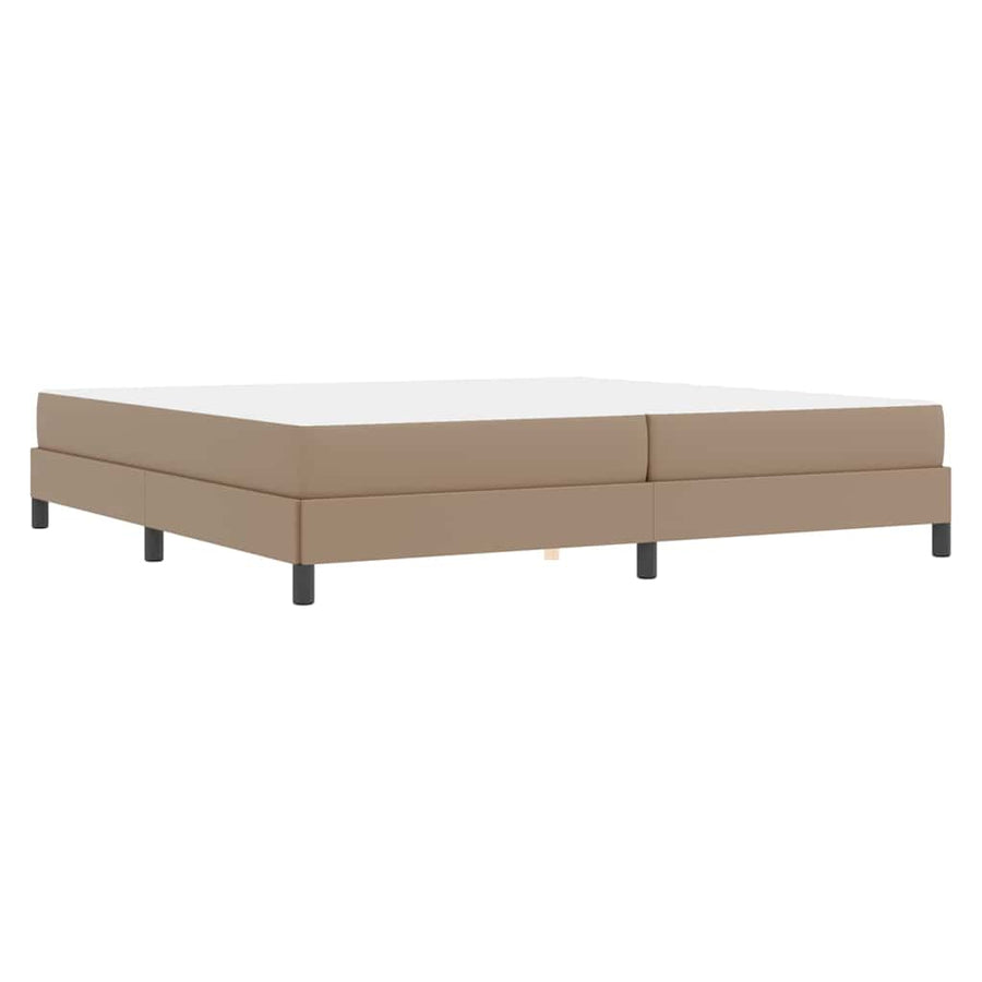 Bedframe met matras Cappuccino 200 x 200 cm Stof