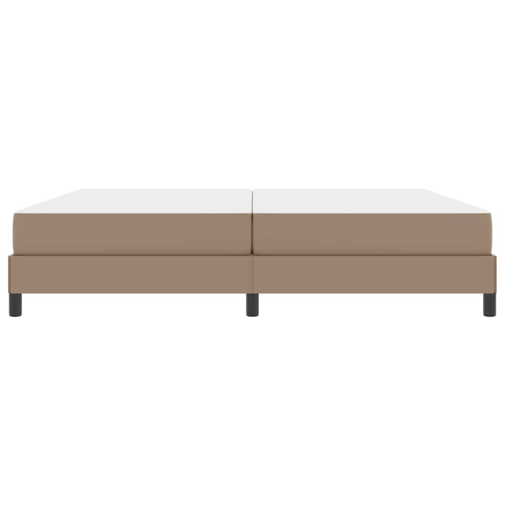 Bedframe met matras Cappuccino 200 x 200 cm Stof