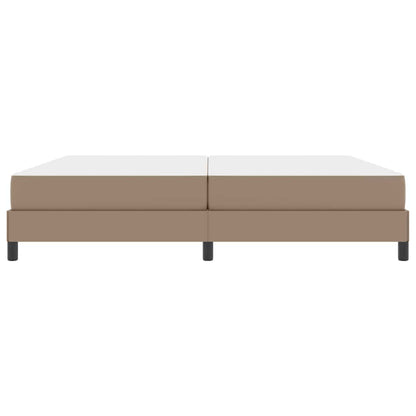 Bedframe met matras Cappuccino 200 x 200 cm Stof