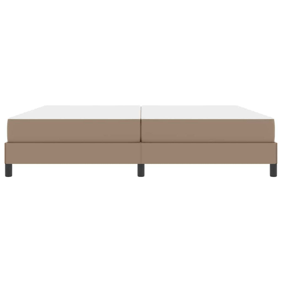 Bedframe met matras Cappuccino 200 x 200 cm Stof