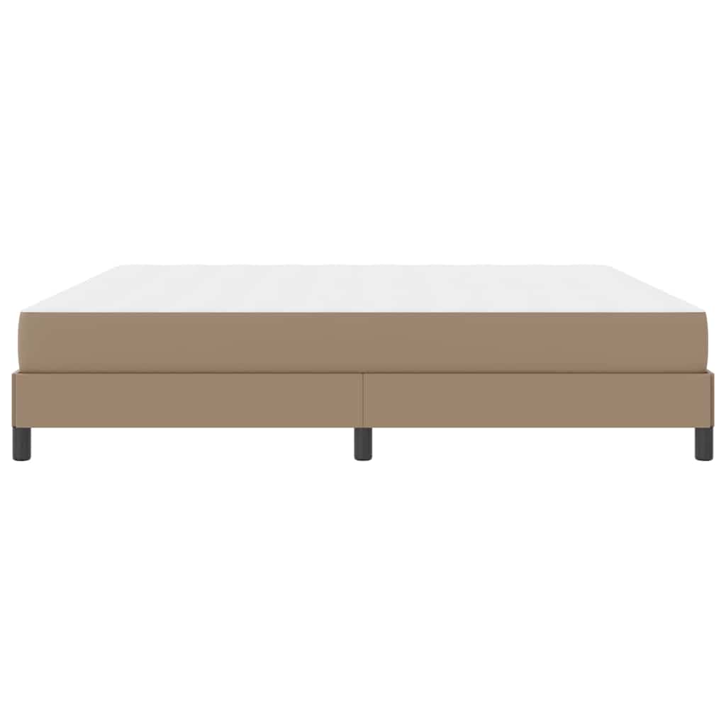 Bedframe met matras Cappuccino 200 x 200 cm Stof