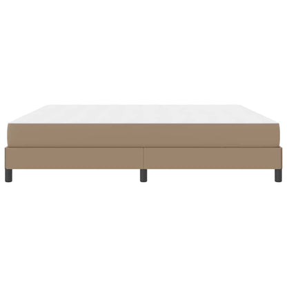 Bedframe met matras Cappuccino 200 x 200 cm Stof