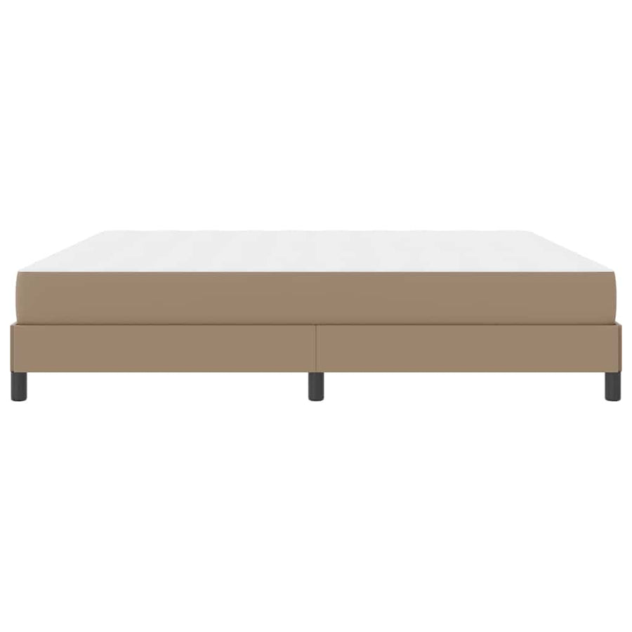 Bedframe met matras Cappuccino 200 x 200 cm Stof