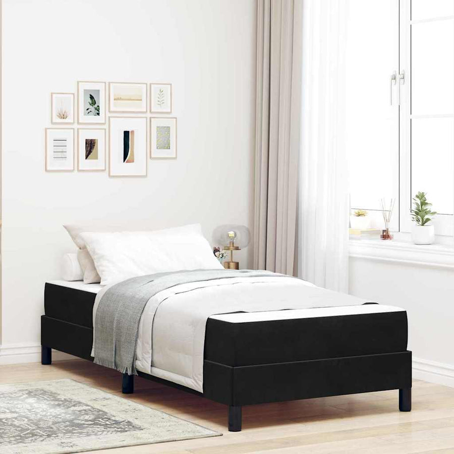 Boxspringbed met matras Zwart 80 x 200 cm Fluweel