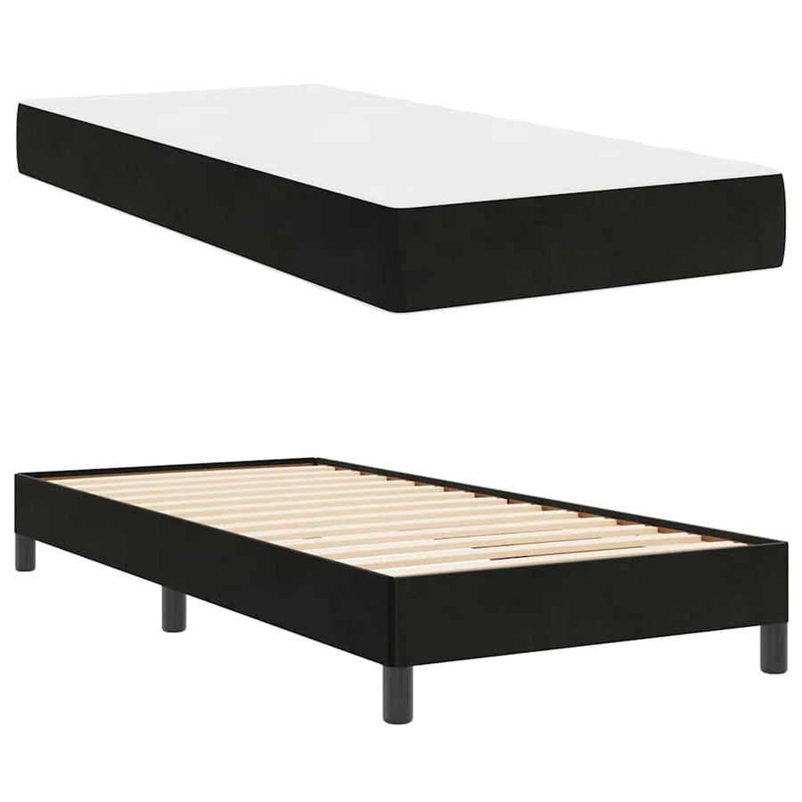 Boxspringbed met matras Zwart 80 x 200 cm Fluweel