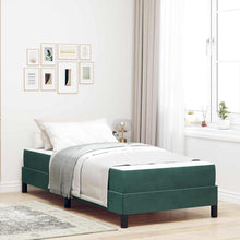 Boxspringbed met matras Donkergroen 80 x 200 cm Fluweel