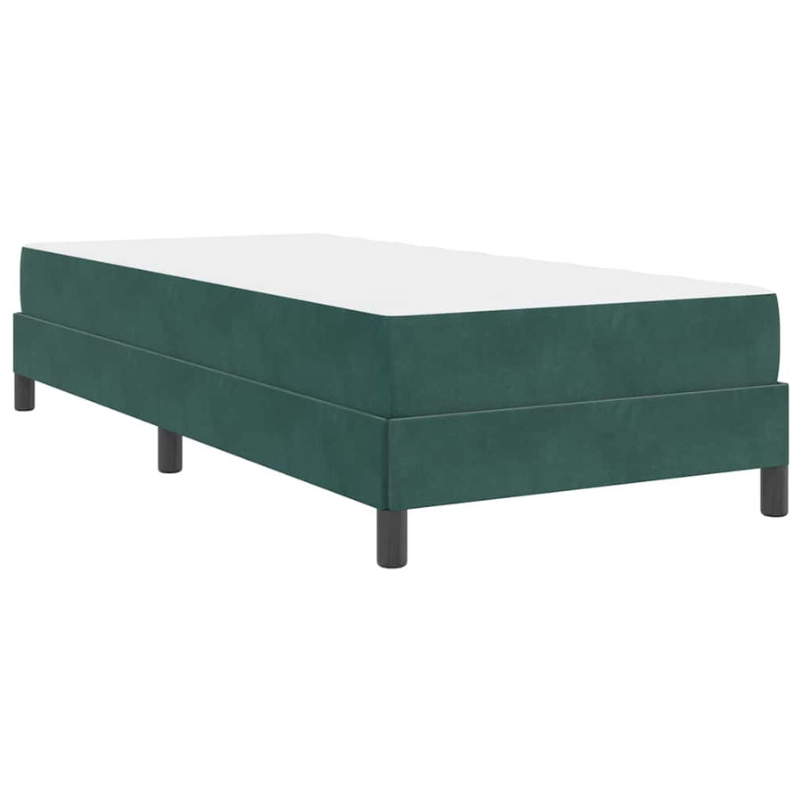 Boxspringbed met matras Donkergroen 80 x 200 cm Fluweel