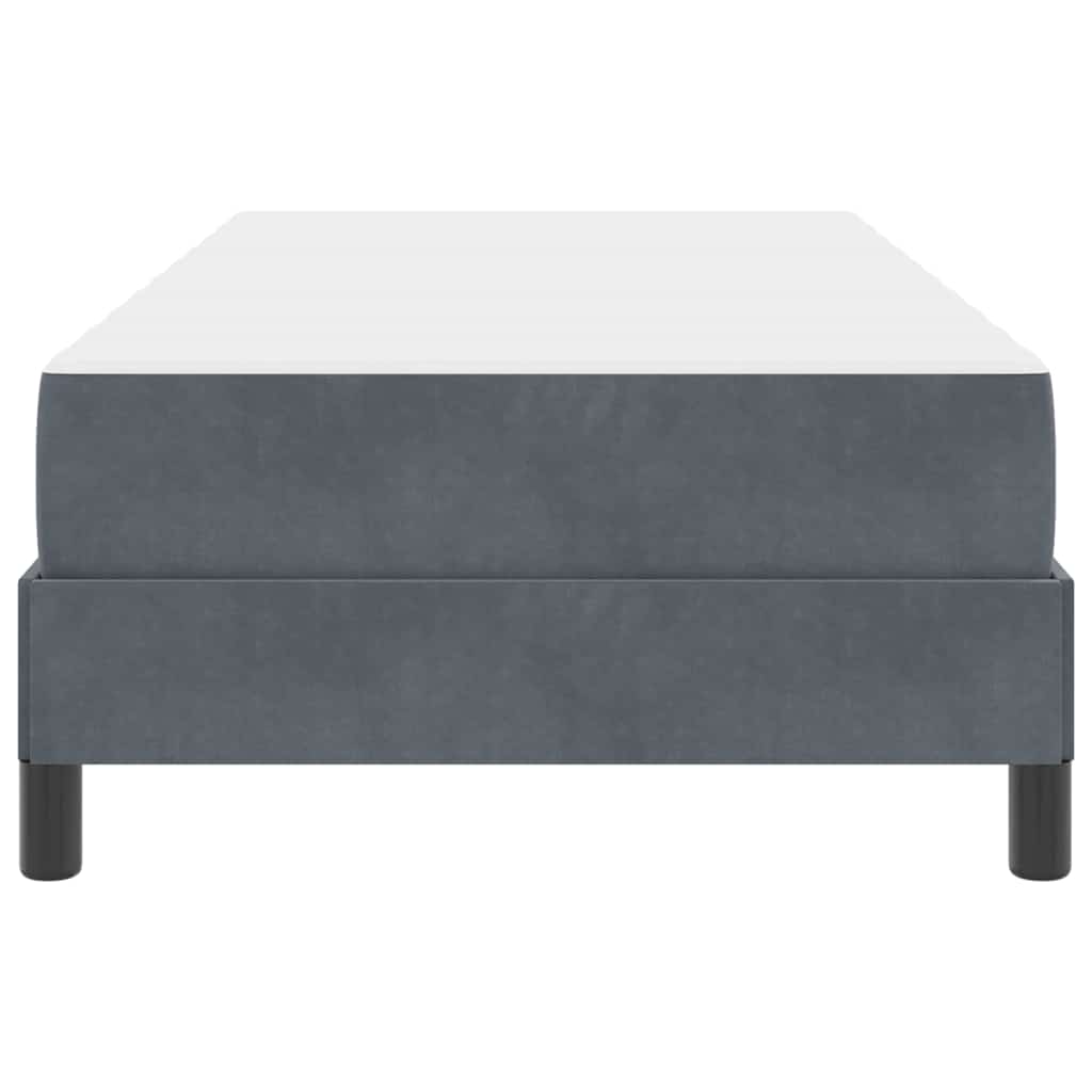 Boxspringbed met matras Donkergrijs 90 x 190 cm Fluweel